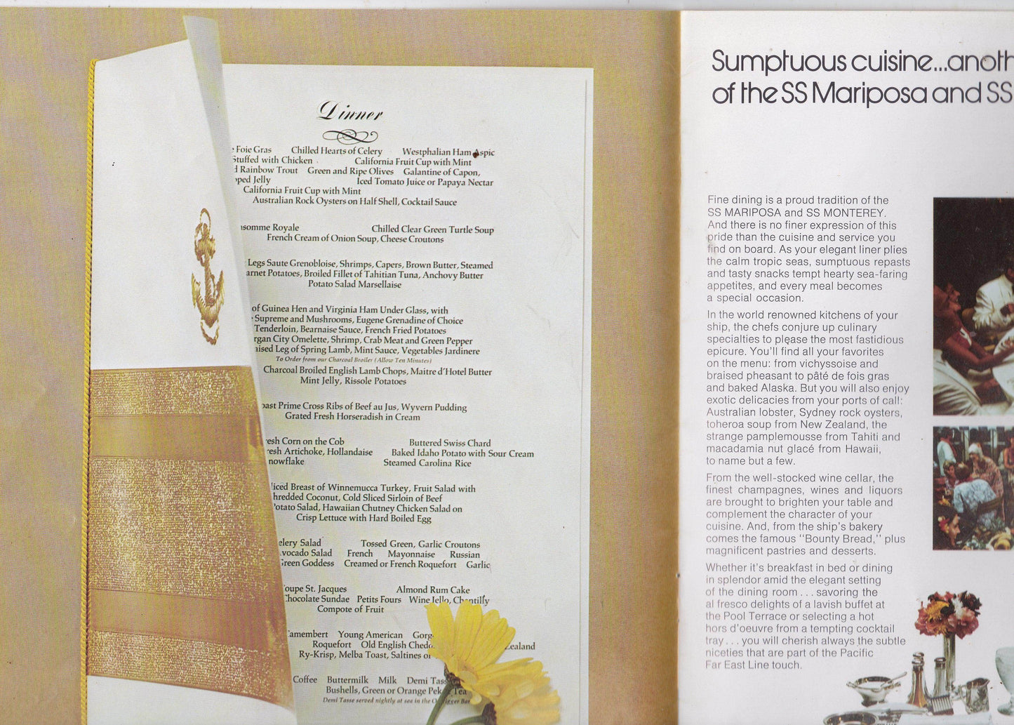 Pacific Far East Line Mariposa Monterey 1974-75 South Pacific Brochure - TulipStuff