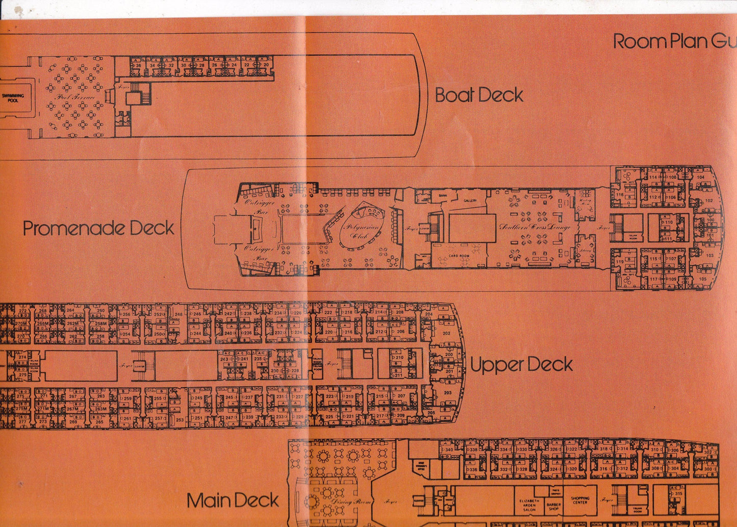 Pacific Far East Line Mariposa Monterey 1974-75 South Pacific Brochure - TulipStuff