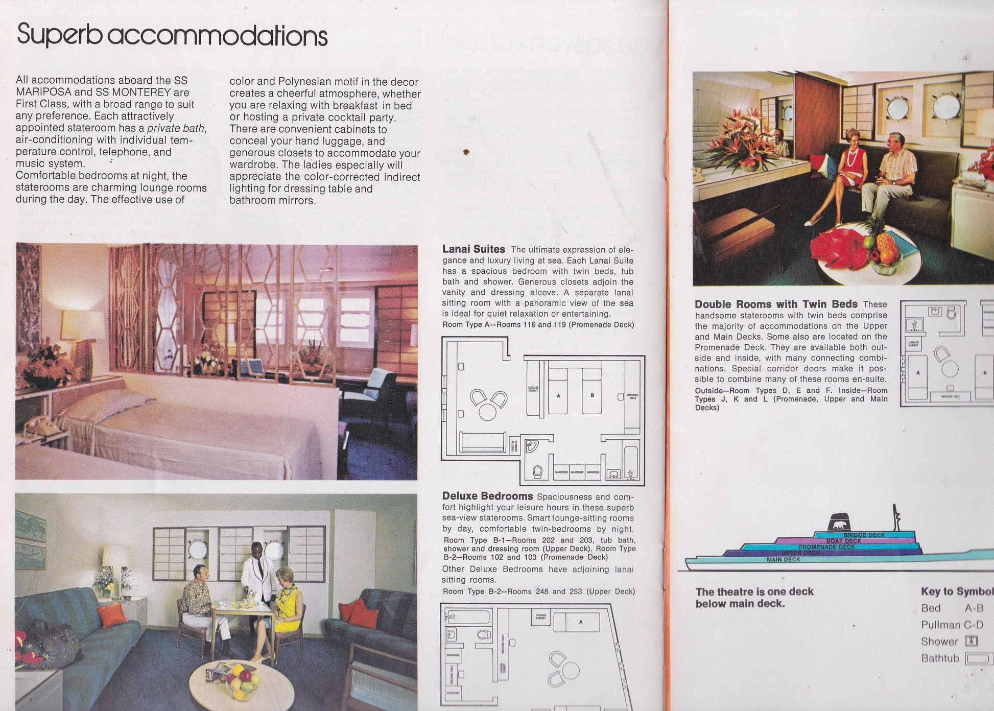 Pacific Far East Line Mariposa Monterey 1974-75 South Pacific Brochure - TulipStuff