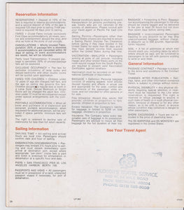 Pacific Far East Line Mariposa Monterey 1974-75 South Pacific Brochure - TulipStuff