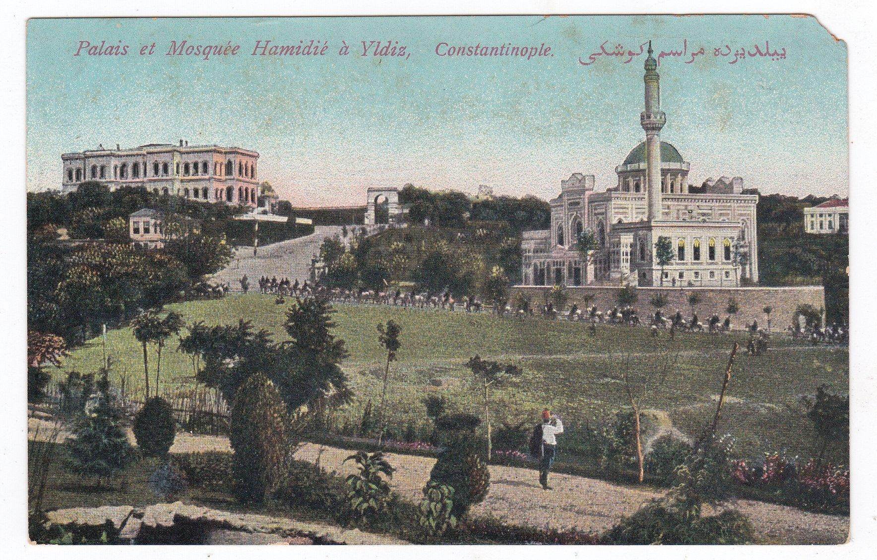 Palais et Mosquee Hamidie a Yldiz  Constantinople Turkey 1910's Postcard - TulipStuff