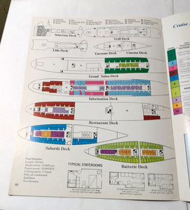 Paquet French Cruises MS Mermoz 1977 Europe Brochure - TulipStuff