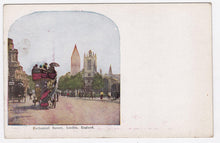 Load image into Gallery viewer, Parliament Square London England Antique Postcard 1900&#39;s - TulipStuff

