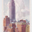 Empire State Building Passing of the Storm New York City 1950's Postcard - TulipStuff