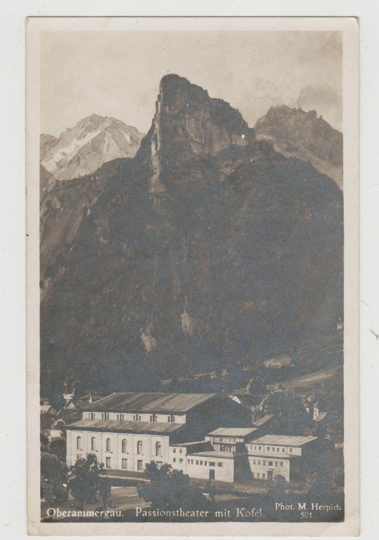 Oberammergau Passionstheater Mit Kofel Passion Theater Germany 1930 - TulipStuff