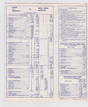 Load image into Gallery viewer, Penn Central Railroad 1969 East West Timetable - TulipStuff

