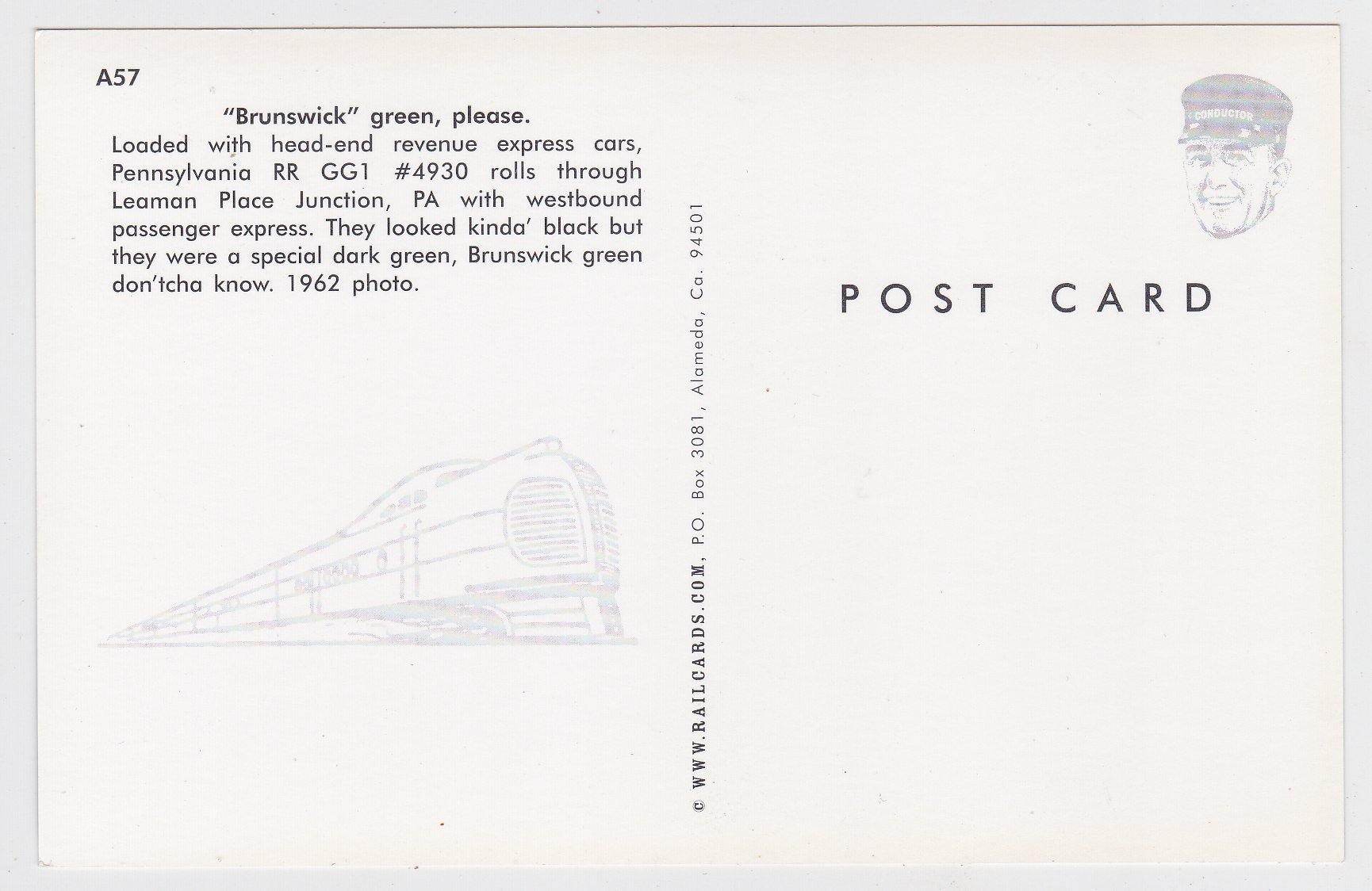 Pennsylvania Railroad Freight Train GG1 Electric Locomotive 1962 - TulipStuff