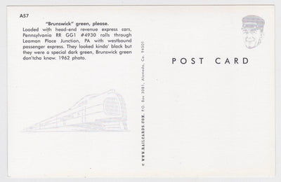 Pennsylvania Railroad Freight Train GG1 Electric Locomotive 1962 - TulipStuff