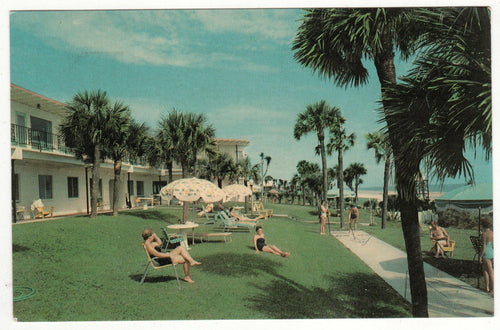 Perry's Ocean Edge Beach Motel Daytona Beach Shores Florida 1950's - TulipStuff