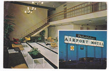 Load image into Gallery viewer, Philadelphia International Airport Motel Pennsylvania 1960&#39;s Postcard - TulipStuff
