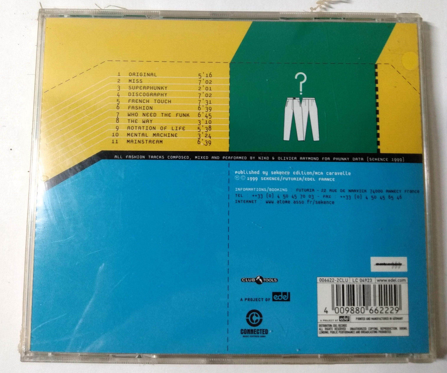 Phunky Data Fashion Or Not Deep House Music Album CD 1999 - TulipStuff