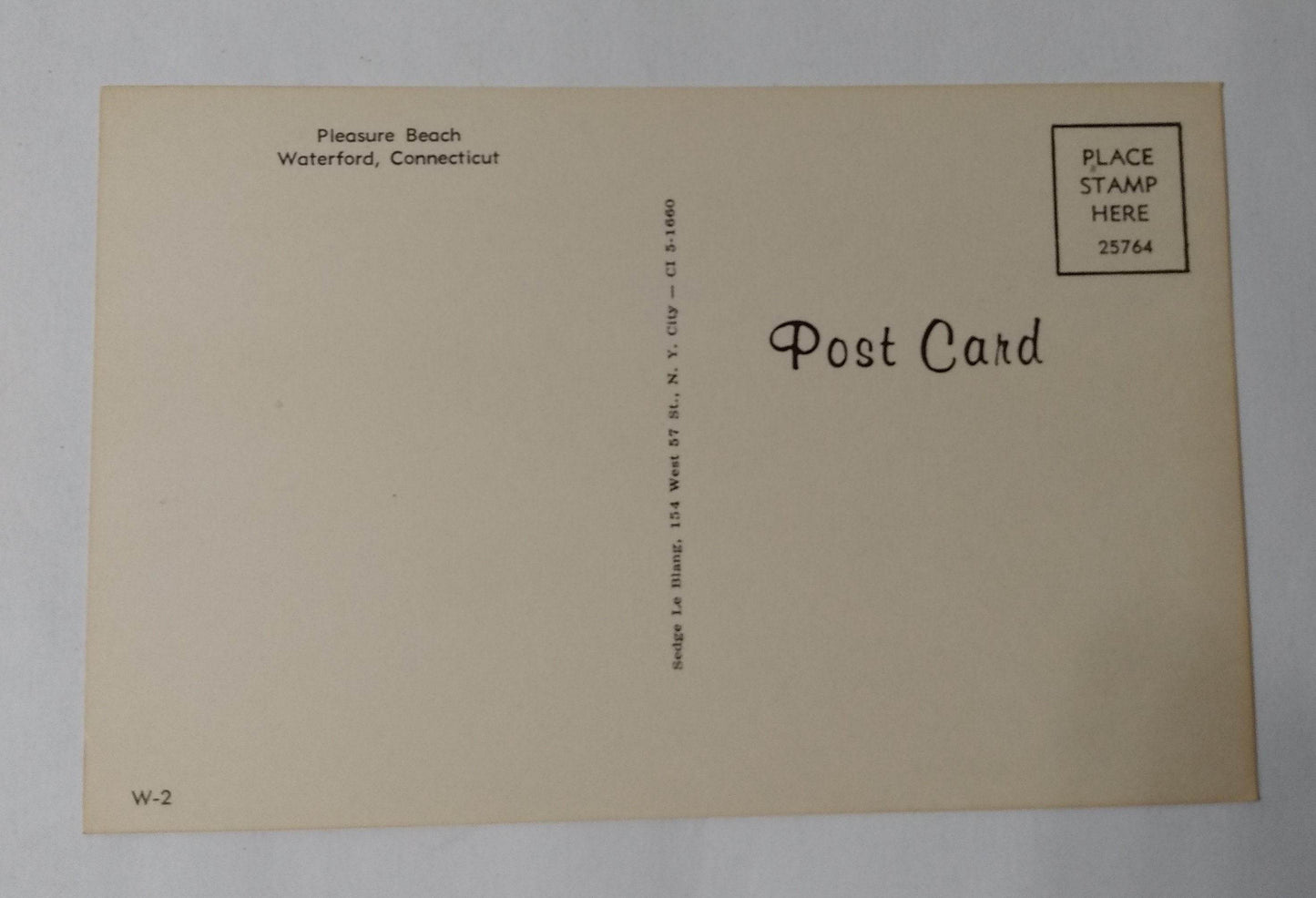 Pleasure Beach Waterford Connecticut Long Island Sound 1960's Postcard - TulipStuff