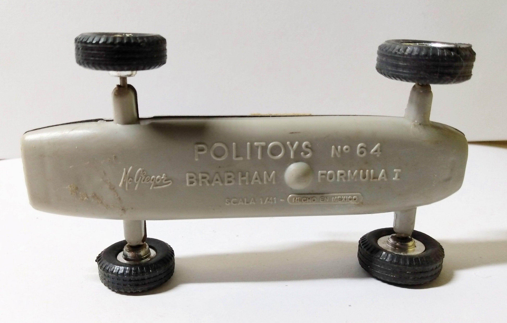 Politoys 64 Brabham Formula 1 Race Car 1:41 Scale Plastic 1964 - TulipStuff