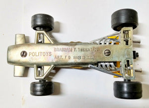 Politoys F9 Brabham Formula 1 Race Car 1/32 Scale Italy 1971 - TulipStuff
