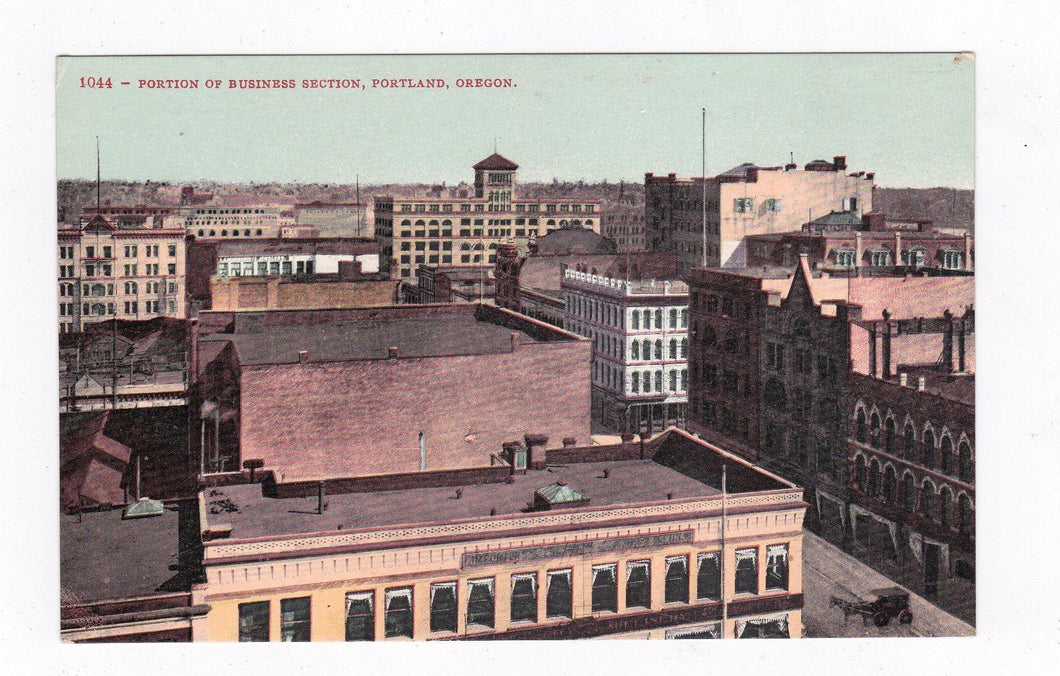 Portion of Business Section Downtown Portland Oregon 1910's Portcard - TulipStuff