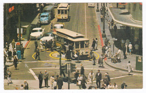 Powell and Market Streets San Francisco Cable Car Late '50's Early '60s - TulipStuff