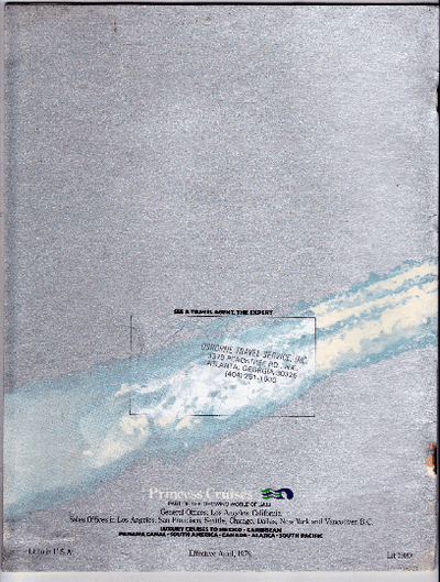 Princess Cruises 1980 Brochure Love Boats Island Princess - TulipStuff