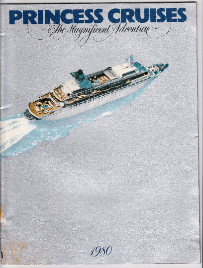 Princess Cruises 1980 Brochure Love Boats Island Princess - TulipStuff