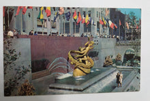 Load image into Gallery viewer, Prometheus Statue Rockefeller Center New York City 1950&#39;s Postcard - TulipStuff
