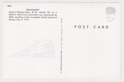 Katy Missouri-Kansas-Texas Railroad Humpback Hybrid Diesel Locomotive - TulipStuff