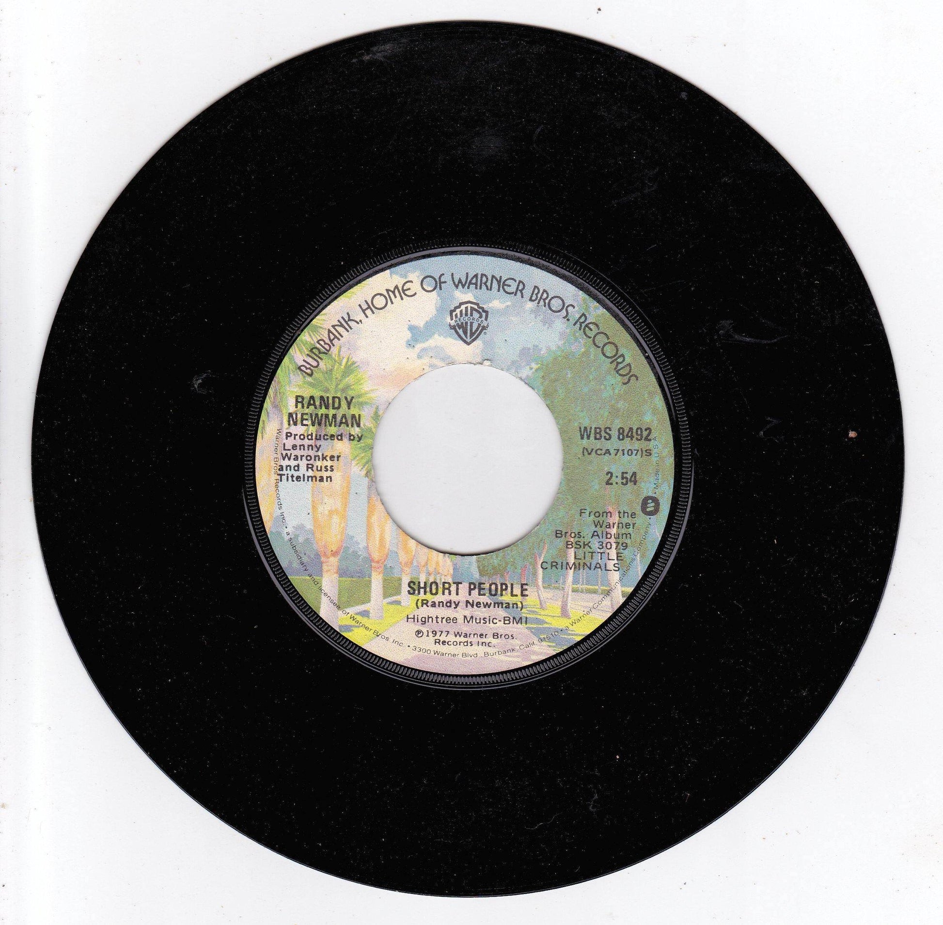 Randy Newman Short People b/w Old Man On The Farm 7" 1977 - TulipStuff