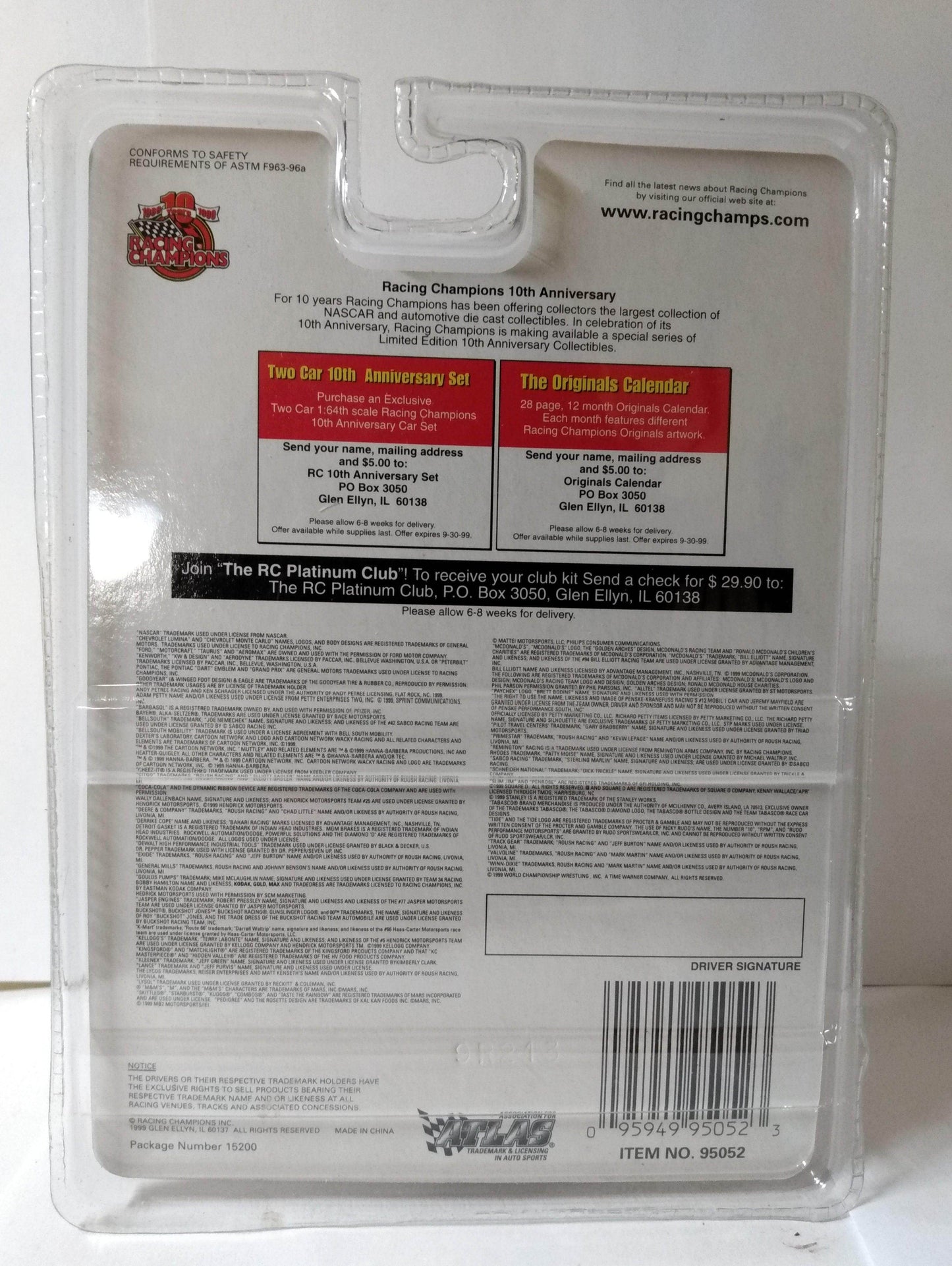 Racing Champions 1999 Gold Chrome Medallion Darrell Waltrip Big Kmart - TulipStuff