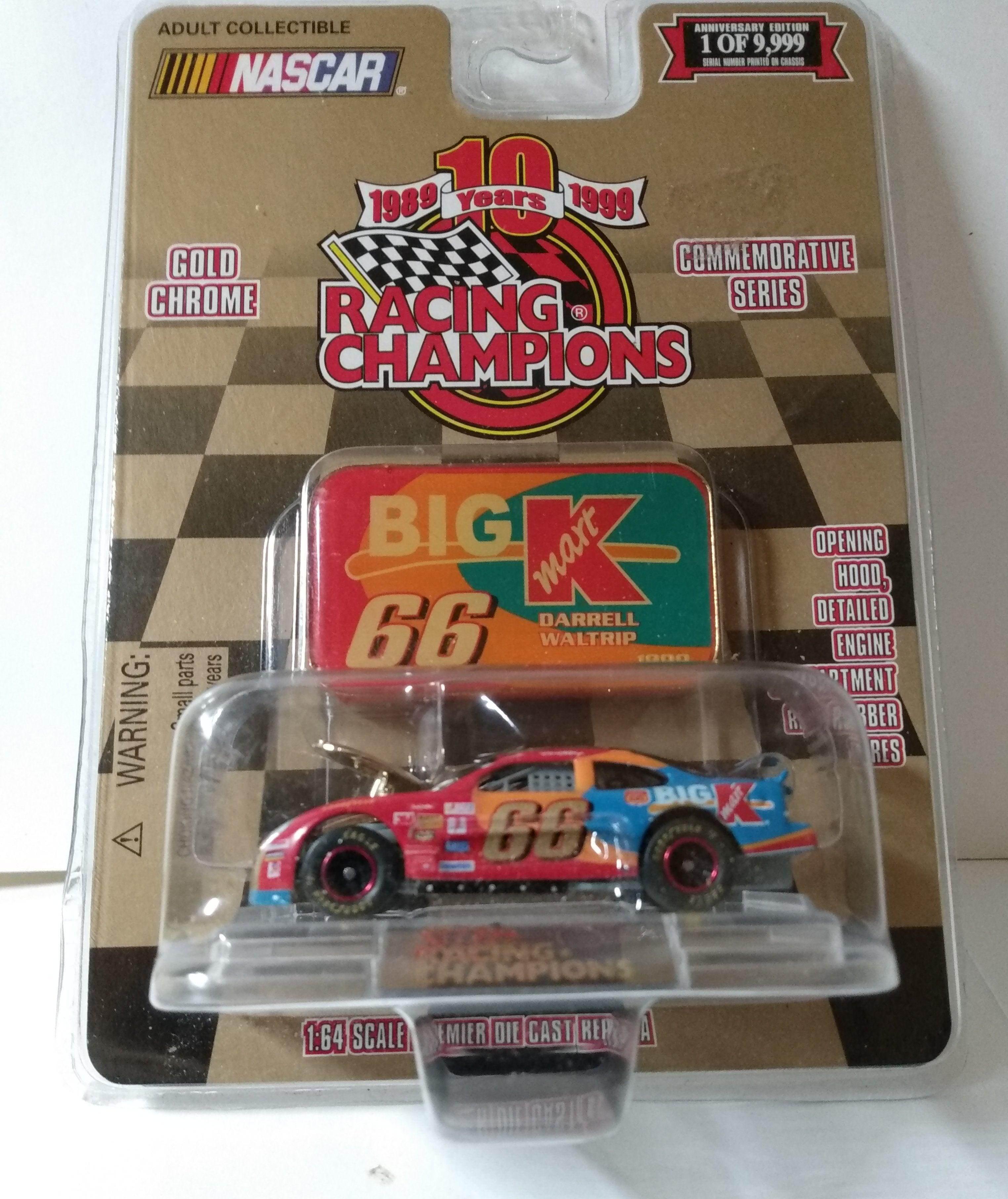 Racing Champions 1999 Gold Chrome Medallion Darrell Waltrip Big