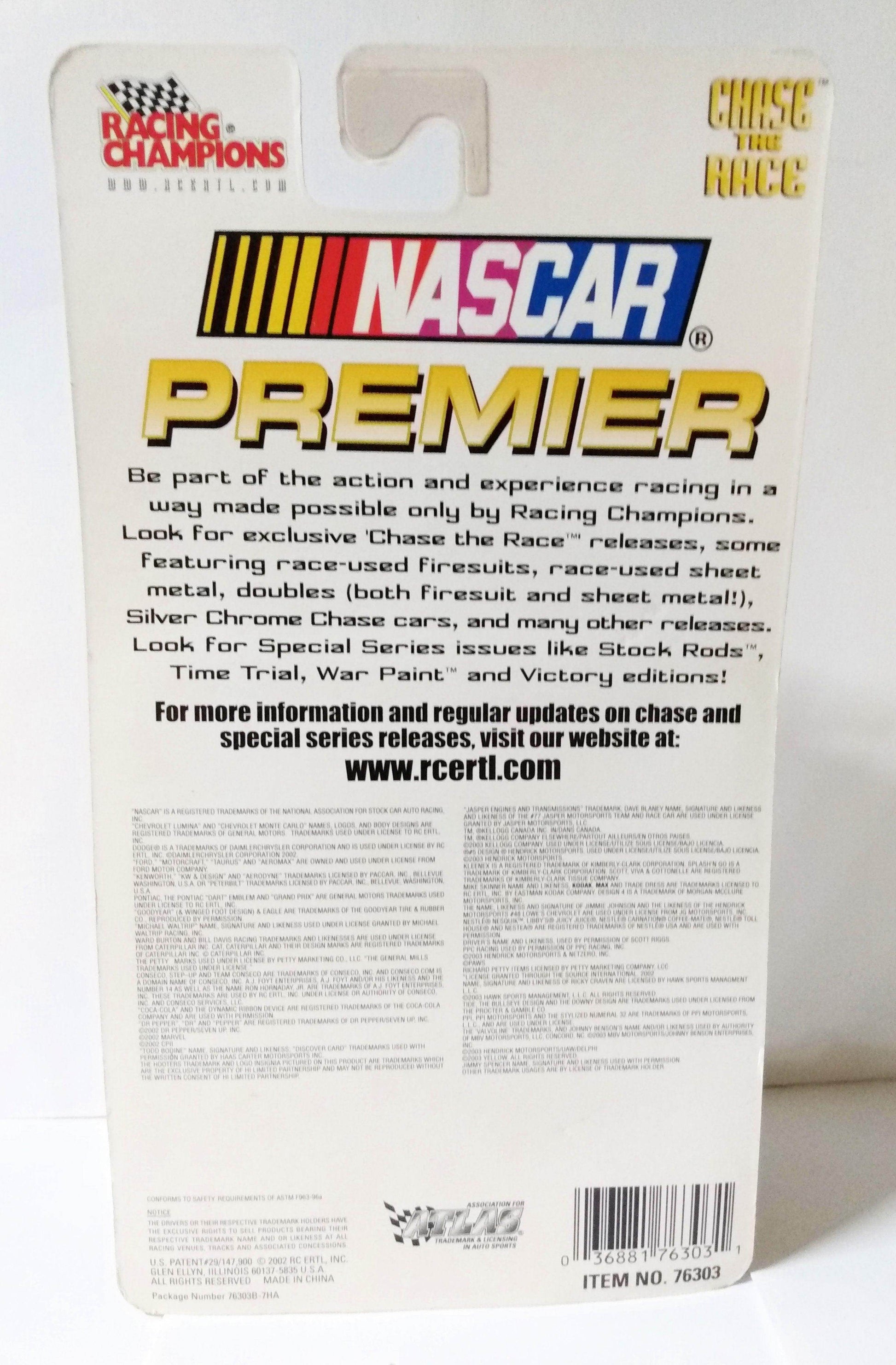 Racing Champions 2003 Preview Chase The Race Ward Burton War Paint - TulipStuff