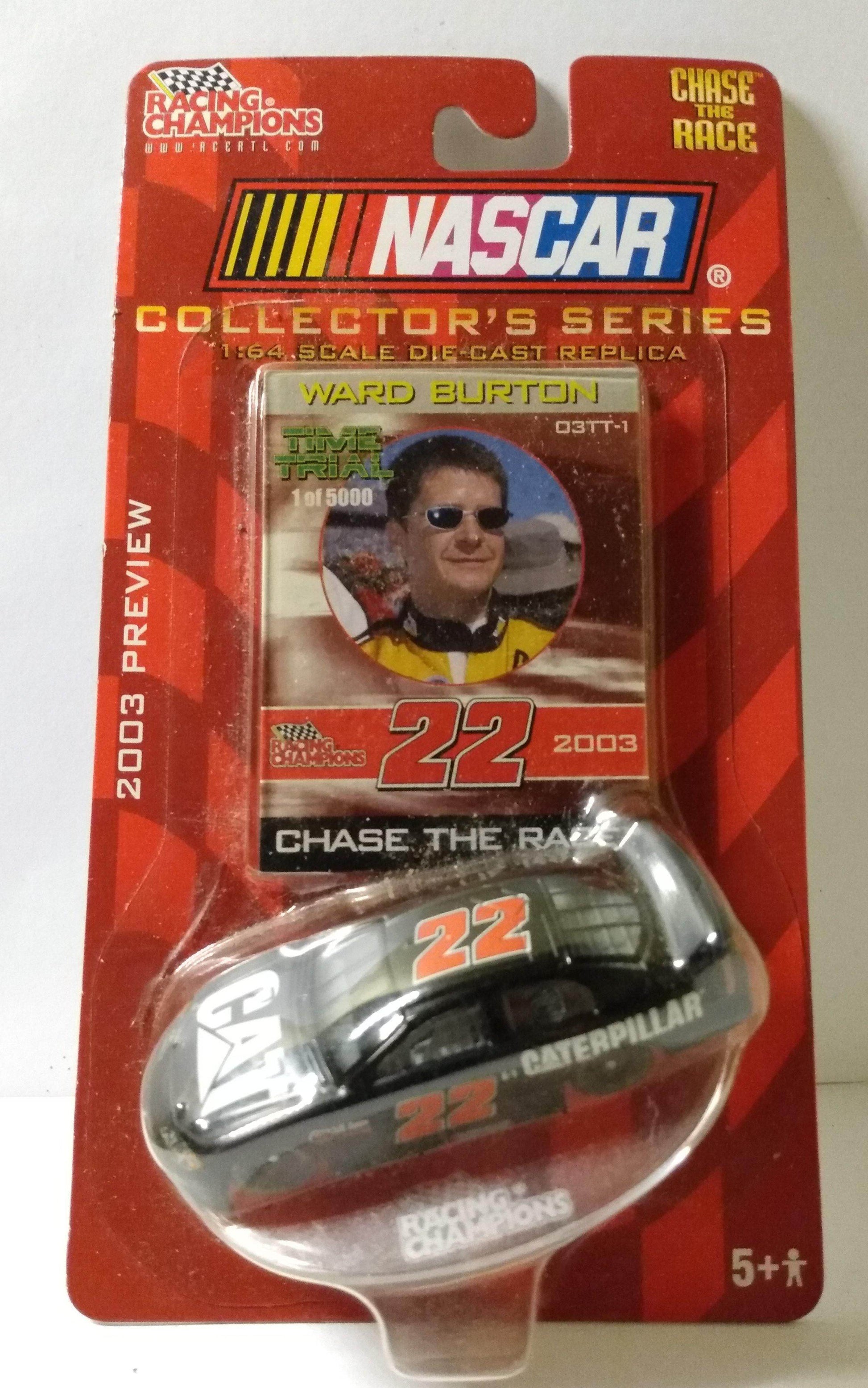 Racing Champions 2003 Preview Time Trial 1 of 5000 Ward Burton #22 Cat - TulipStuff