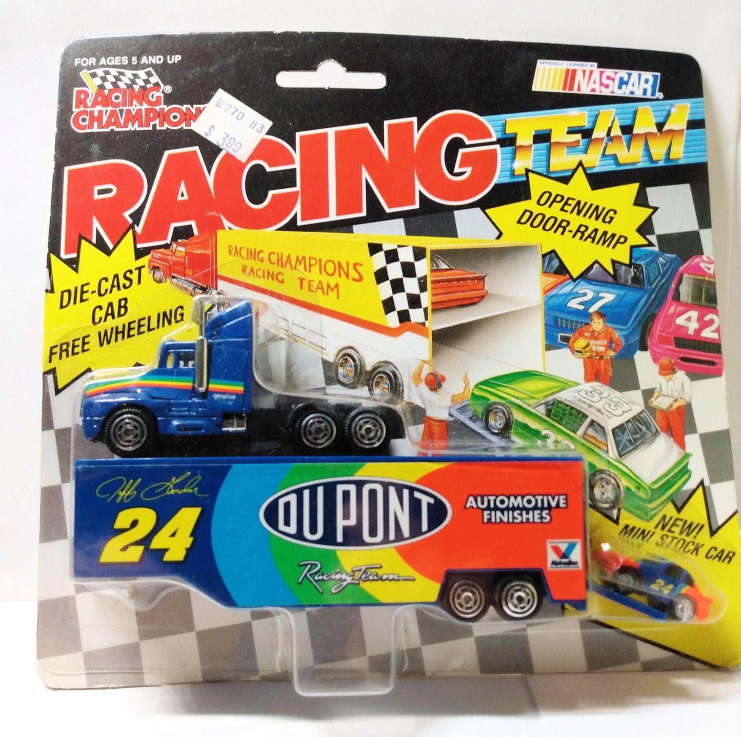 Racing Champions Micro Team Transporter 1992 Jeff Gordon DuPont - TulipStuff