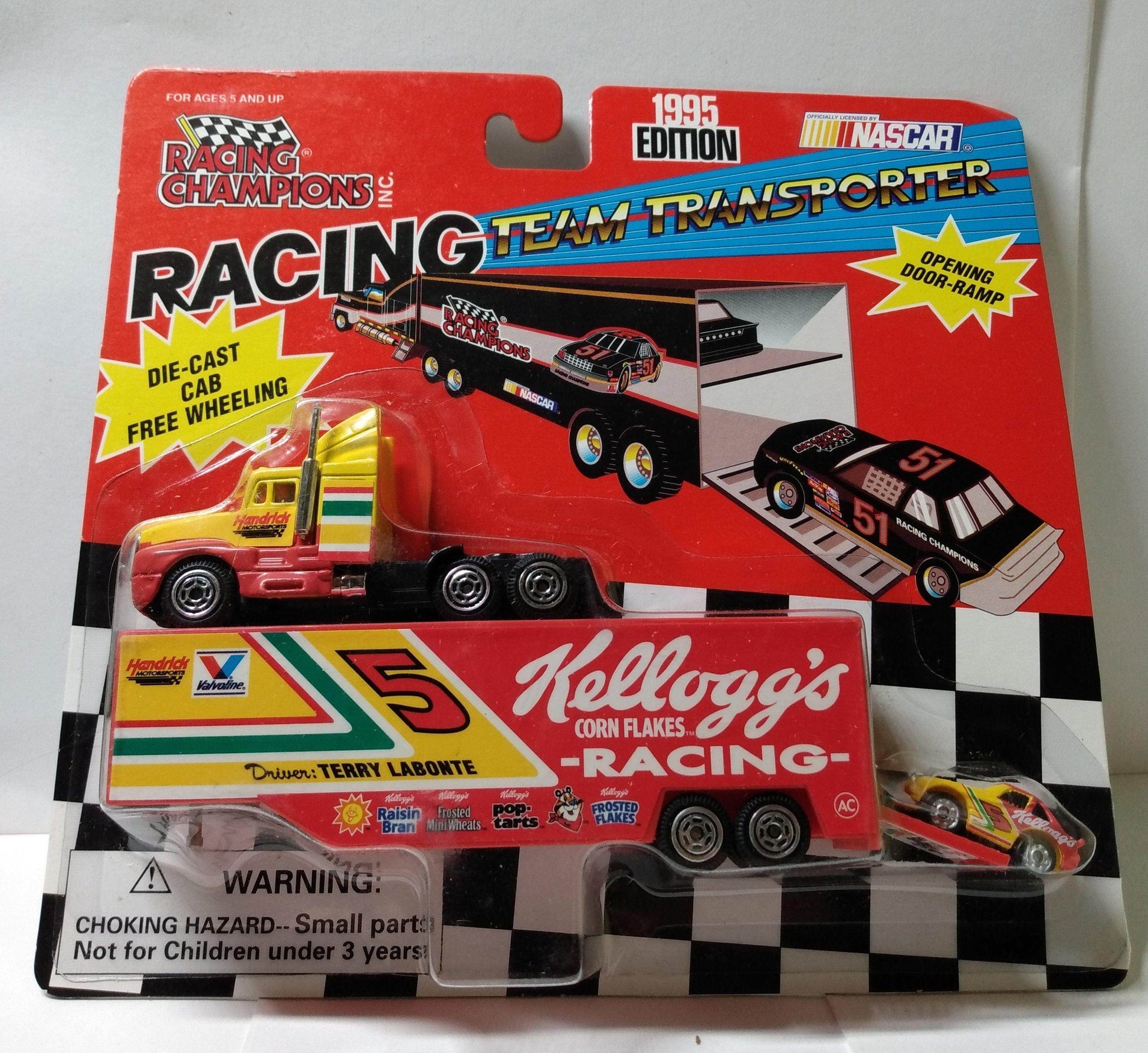 Racing Champions Micro Team Transporter 1995 Terry Labonte Kellogg's - TulipStuff