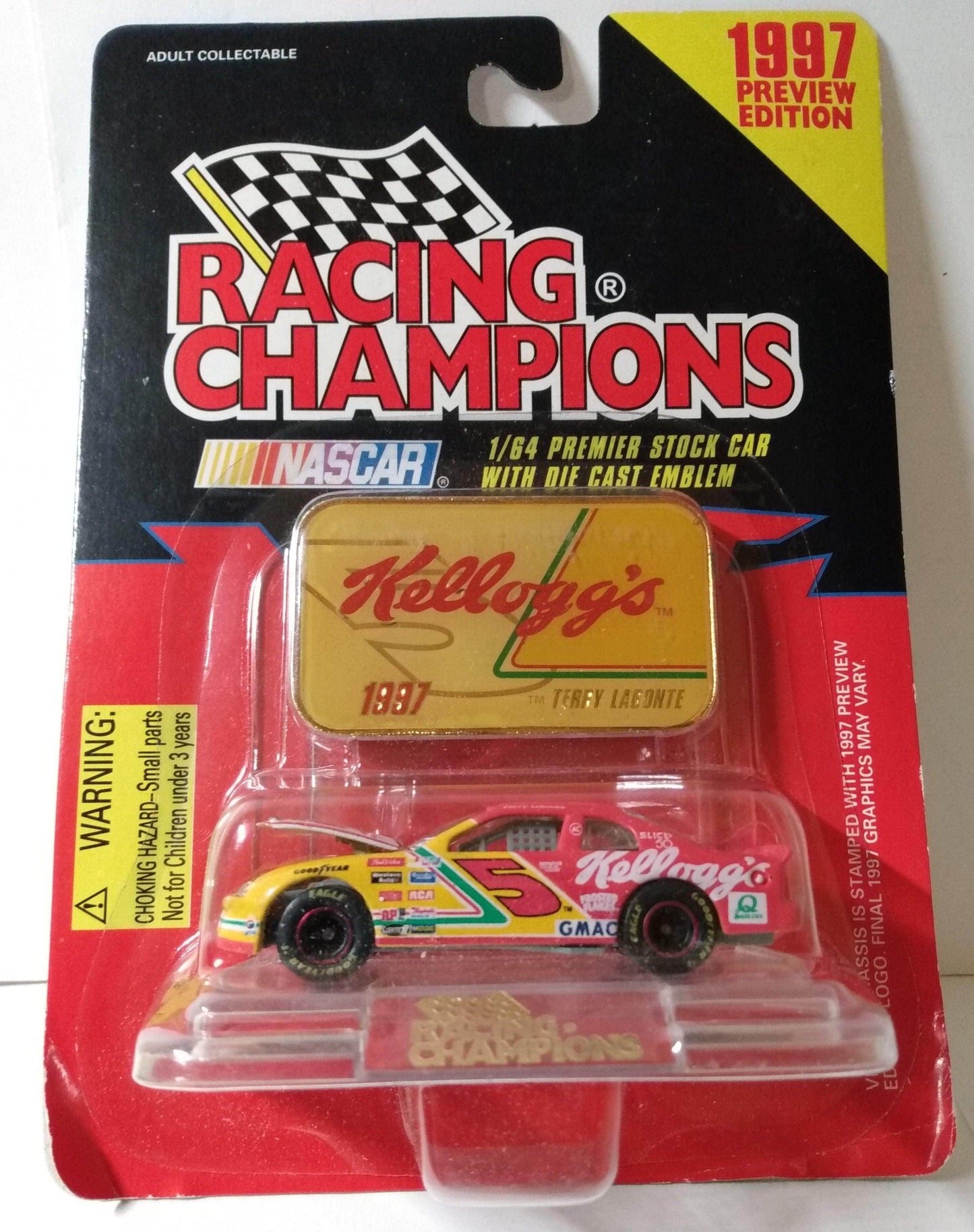 Racing Champions 1997 Premier Medallion Preview Terry Labonte Kelloggs - TulipStuff