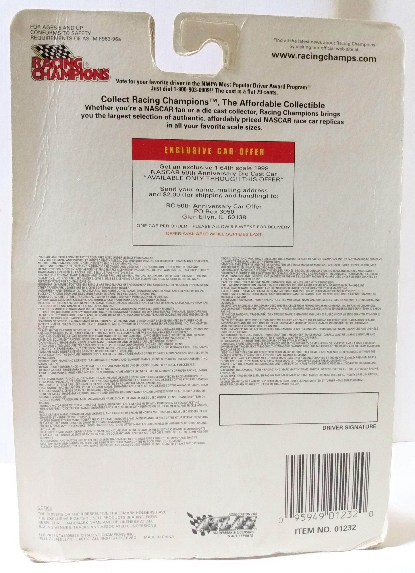 Racing Champions Nascar 1998 Ken Schrader #33 Petree Monte Carlo - TulipStuff