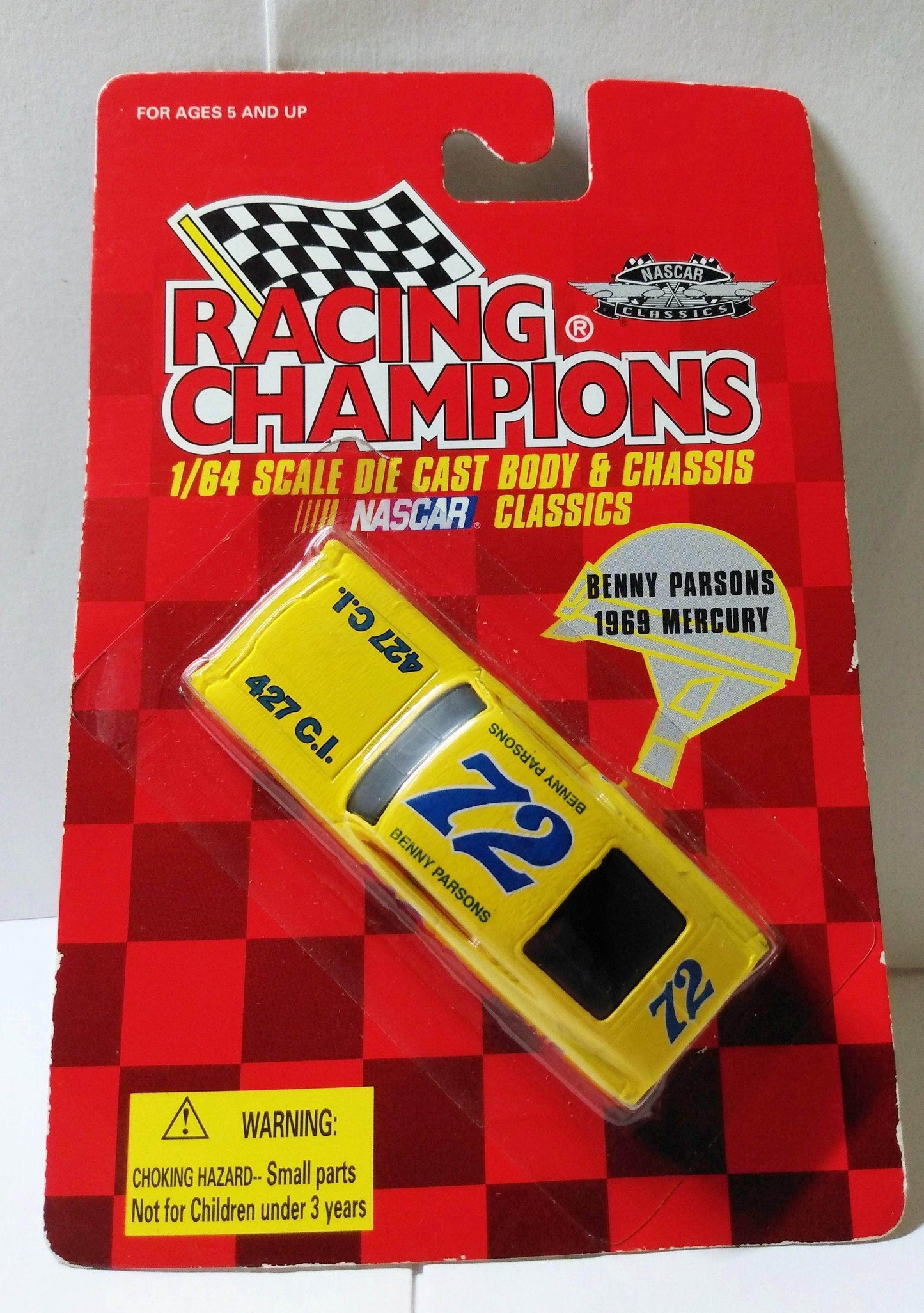 Racing Champions Nascar Classics Benny Parsons 1969 Mercury Cyclone - TulipStuff