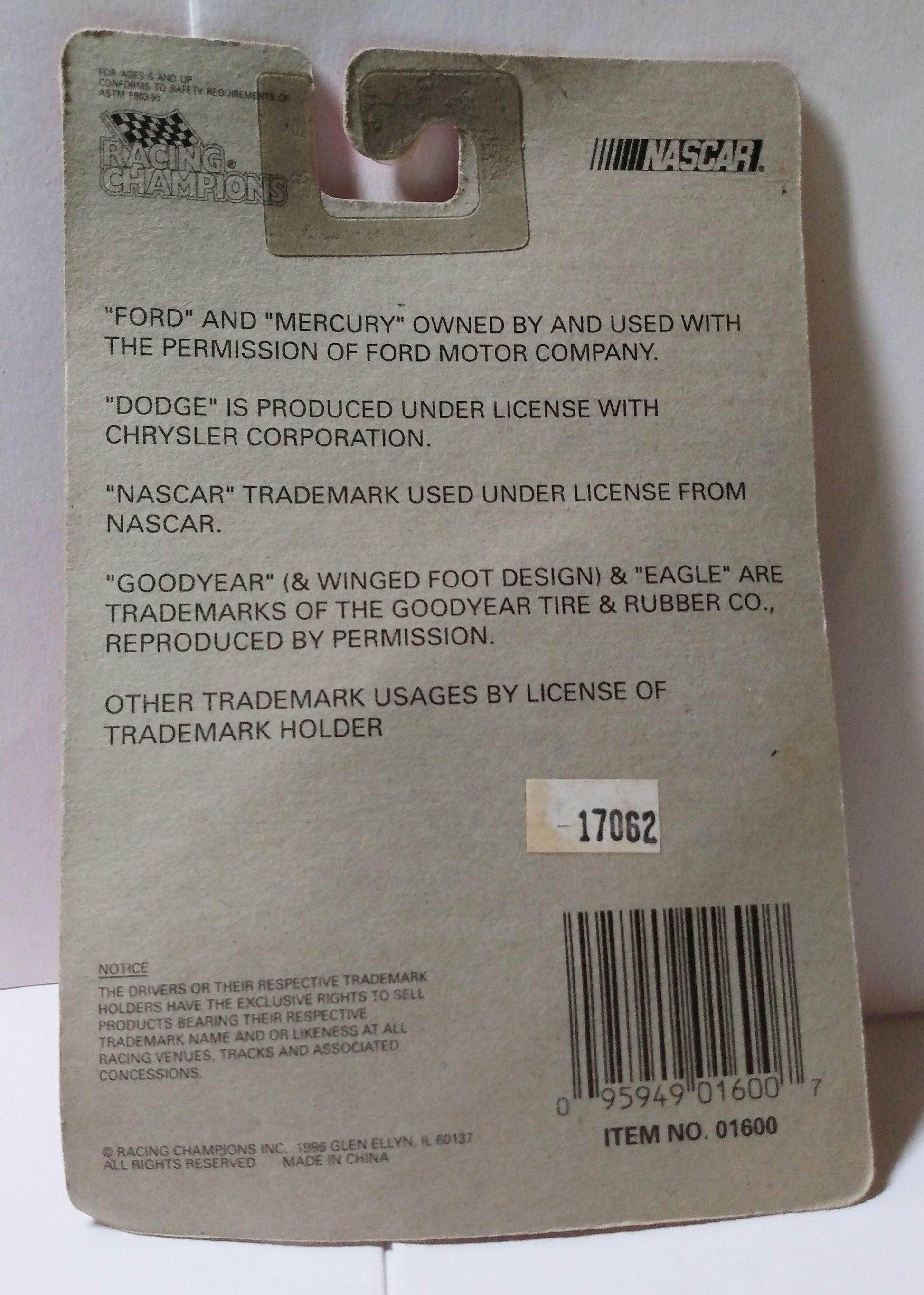 Racing Champions Nascar Classics Buddy Baker 1969 Dodge Charger - TulipStuff