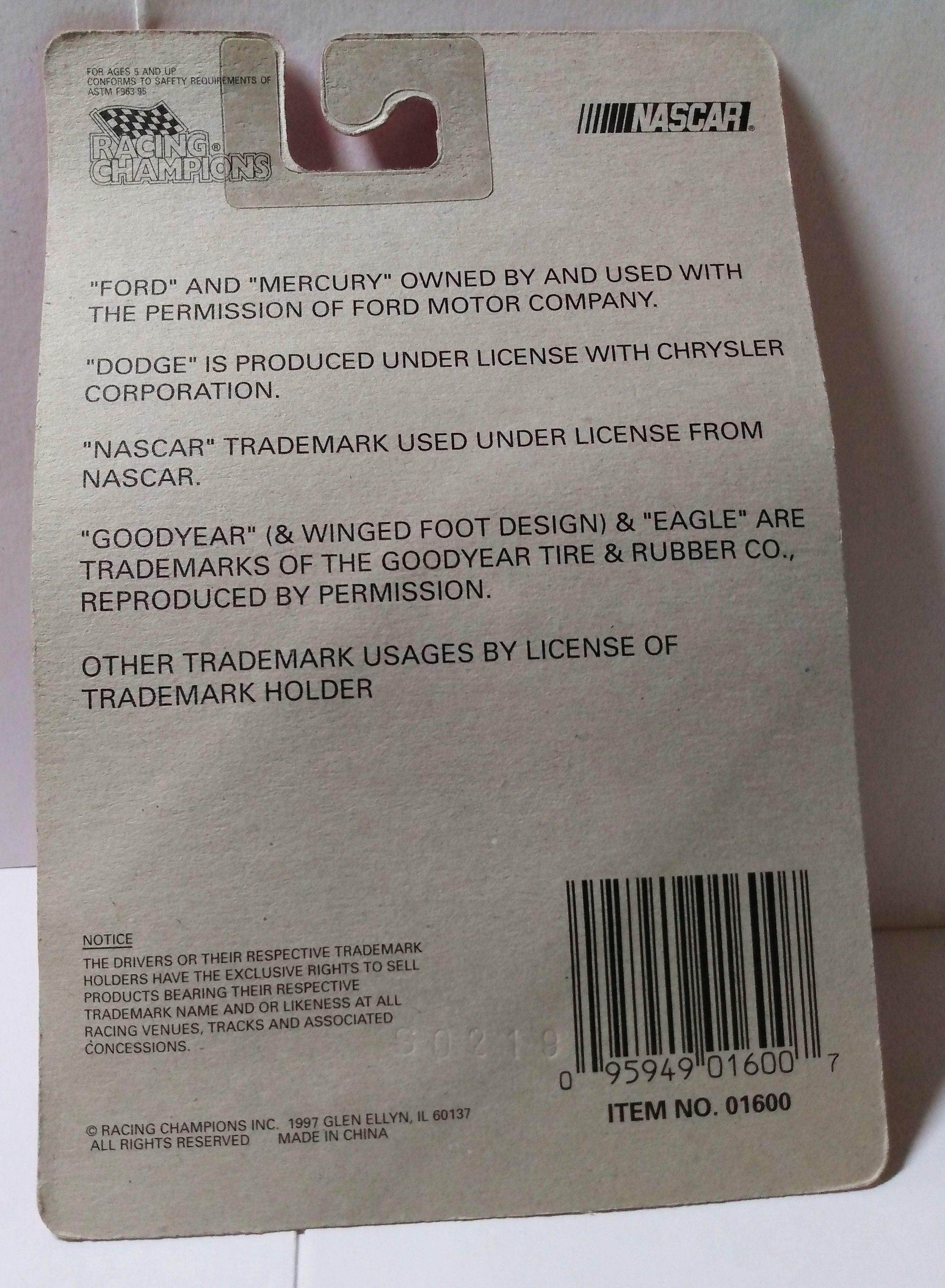 Racing Champions Nascar Classics Bud Moore 1969 Ford Torino - TulipStuff