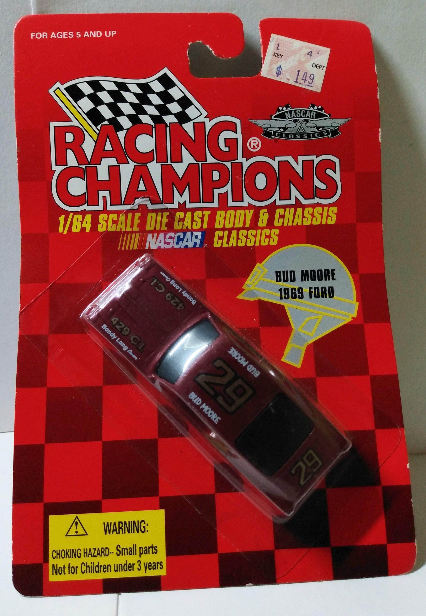 Racing Champions Nascar Classics Bud Moore 1969 Ford Torino - TulipStuff
