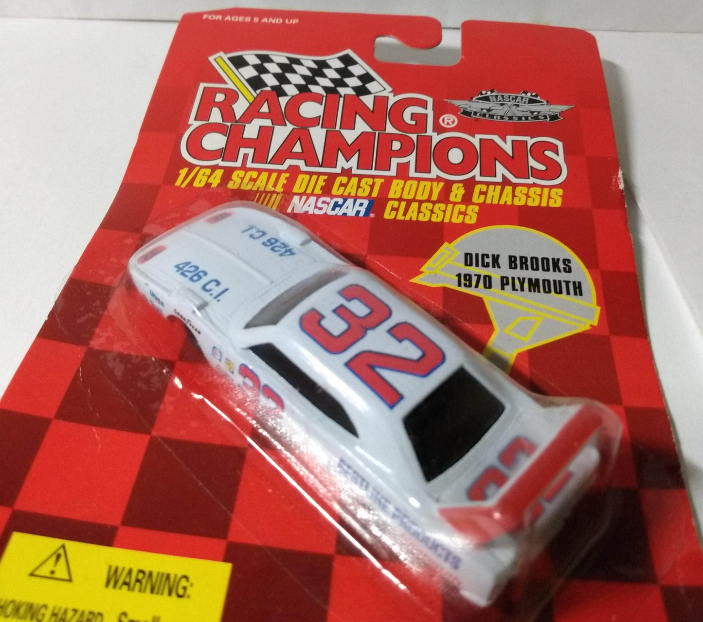 Racing Champions Nascar Classics Dick Brooks 1970 Plymouth Superbird - TulipStuff