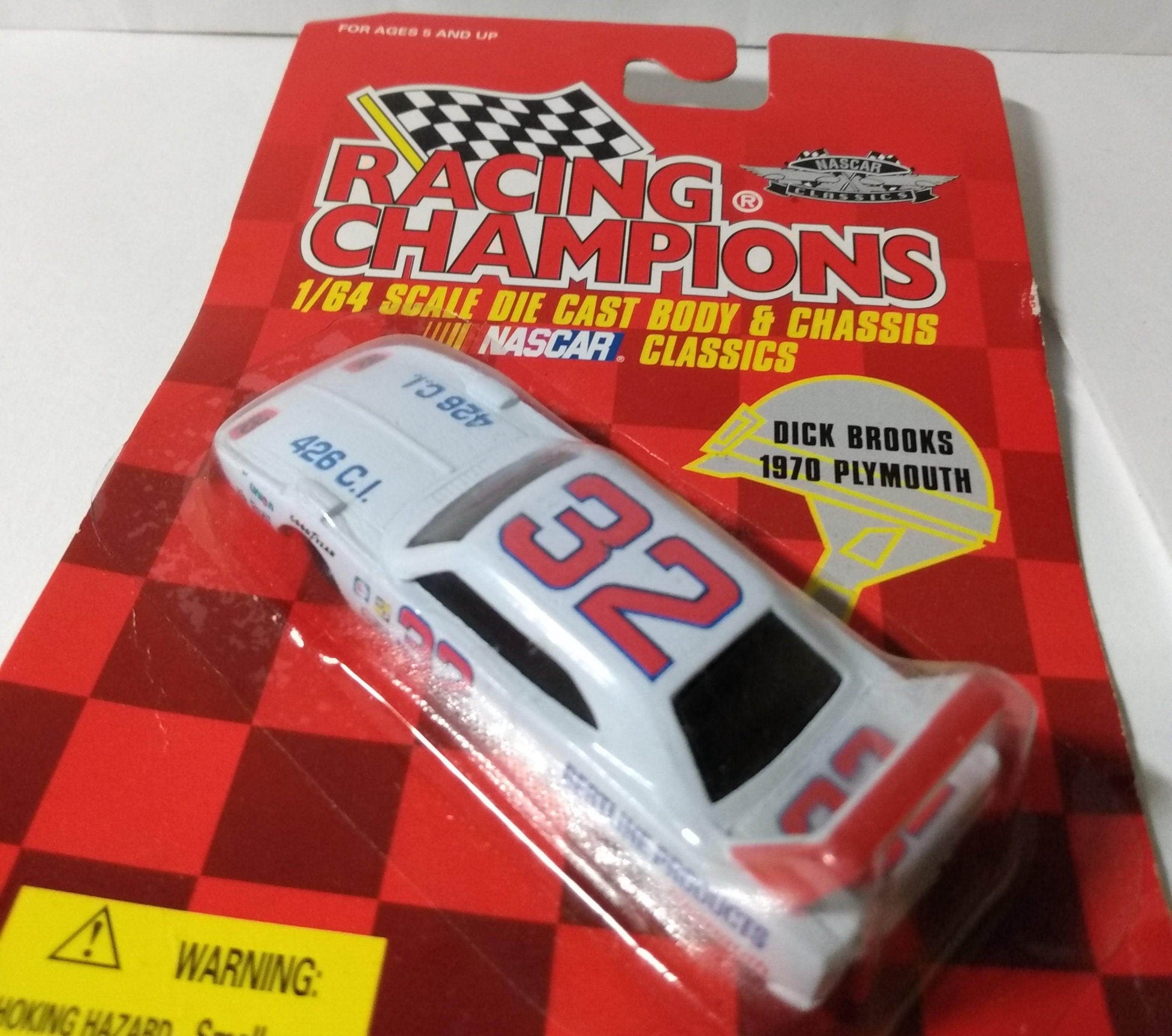 Racing Champions Nascar Classics Dick Brooks 1970 Plymouth Superbird - TulipStuff