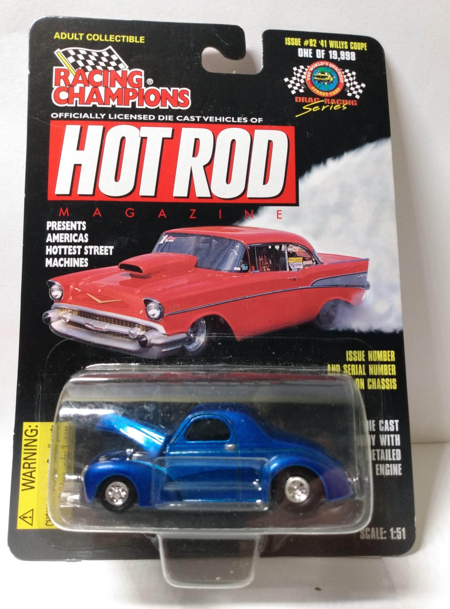 Racing Champions Hot Rod Magazine '41 Willys Coupe ltd ed - TulipStuff