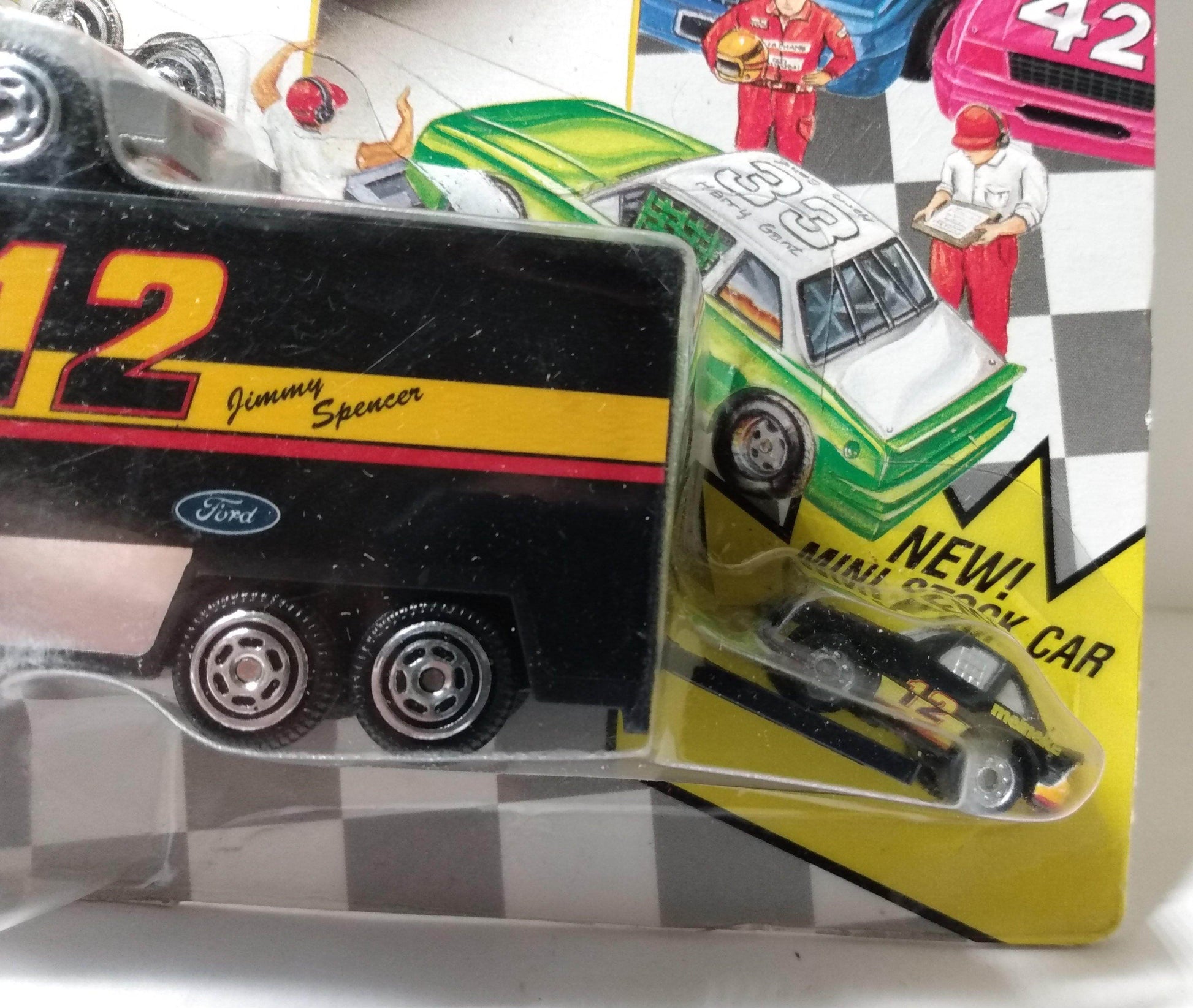 Racing Champions Micro Team Transporter 1992 Jimmy Spencer Meineke - TulipStuff