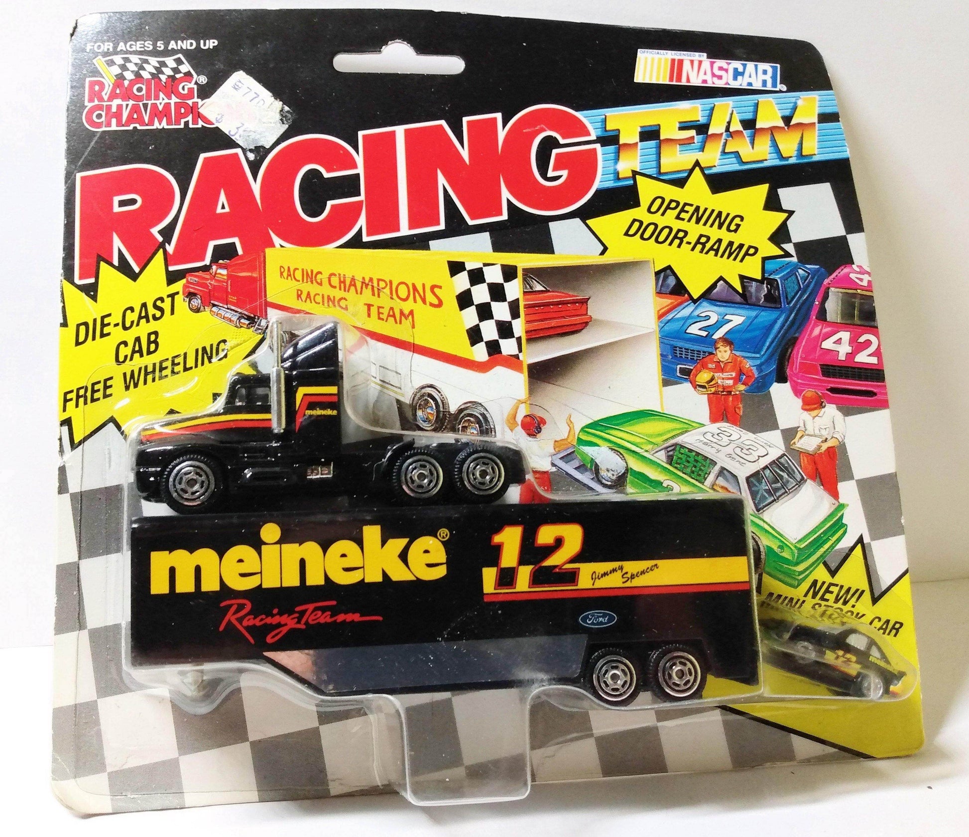 Racing Champions Micro Team Transporter 1992 Jimmy Spencer Meineke - TulipStuff
