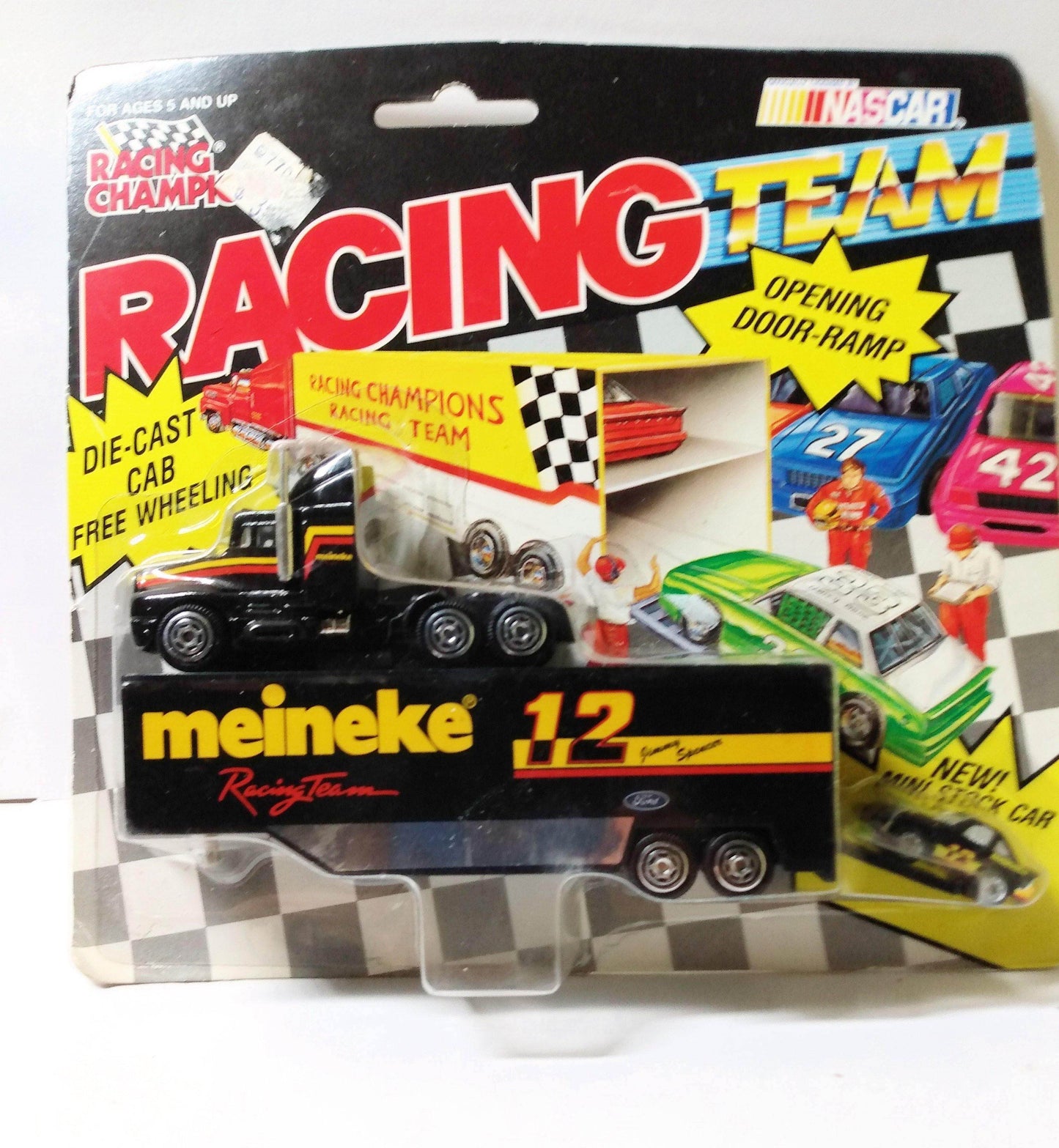 Racing Champions Micro Team Transporter 1992 Jimmy Spencer Meineke - TulipStuff