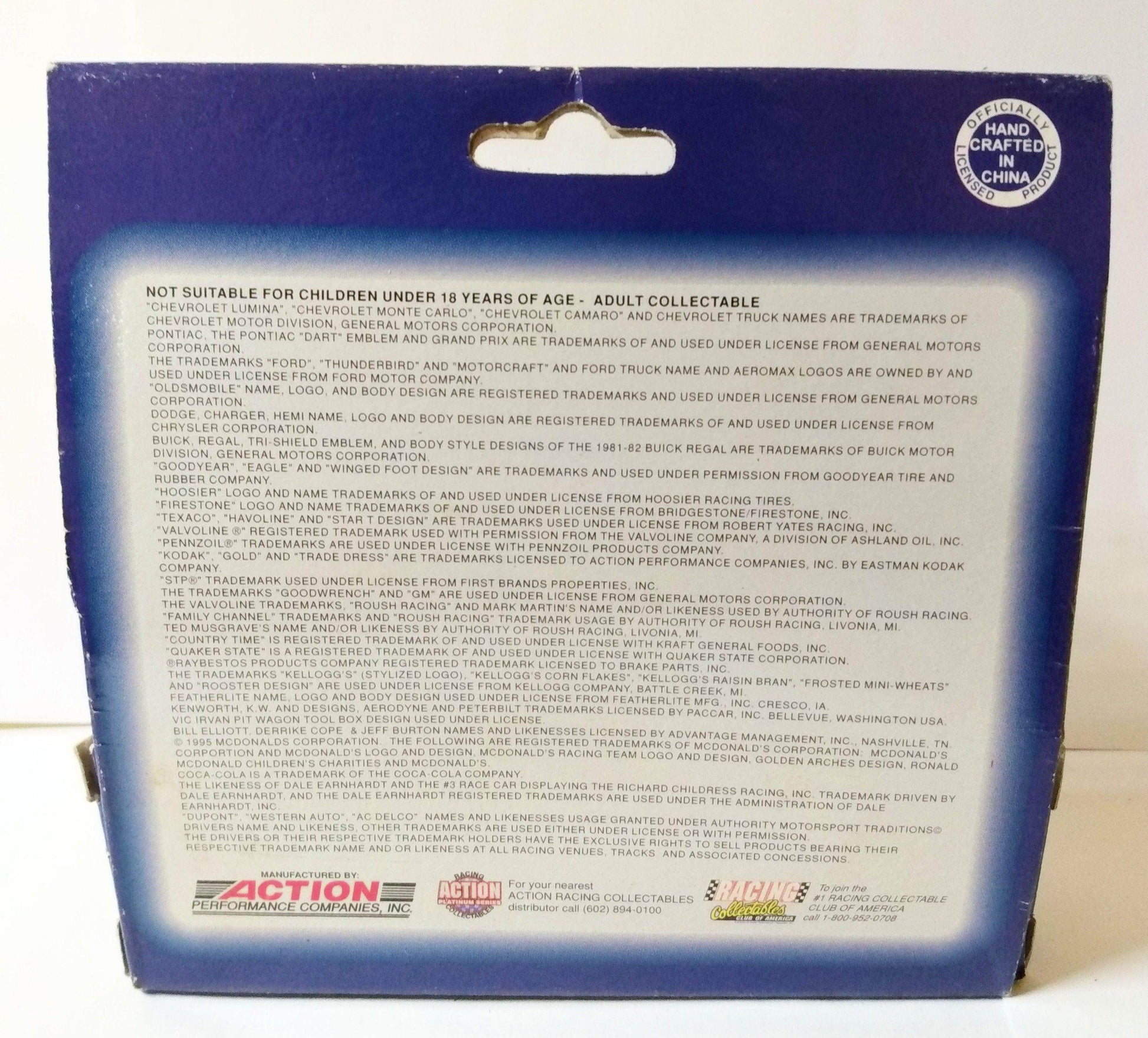 Action Platinum SuperTrucks 1995 Geoff Bodine Exide Ford F-150 - TulipStuff