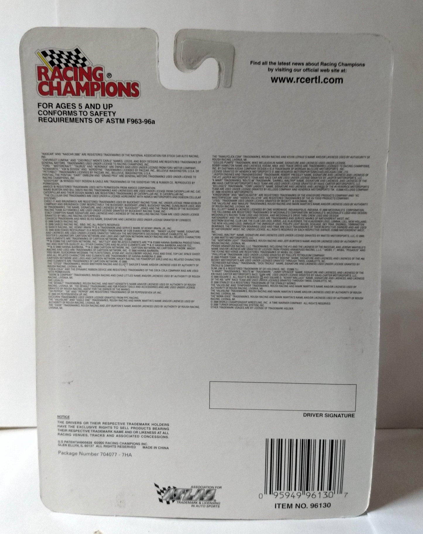 Racing Champions 2000 Premier Wade Burton Caterpillar w/ Car Cover - TulipStuff