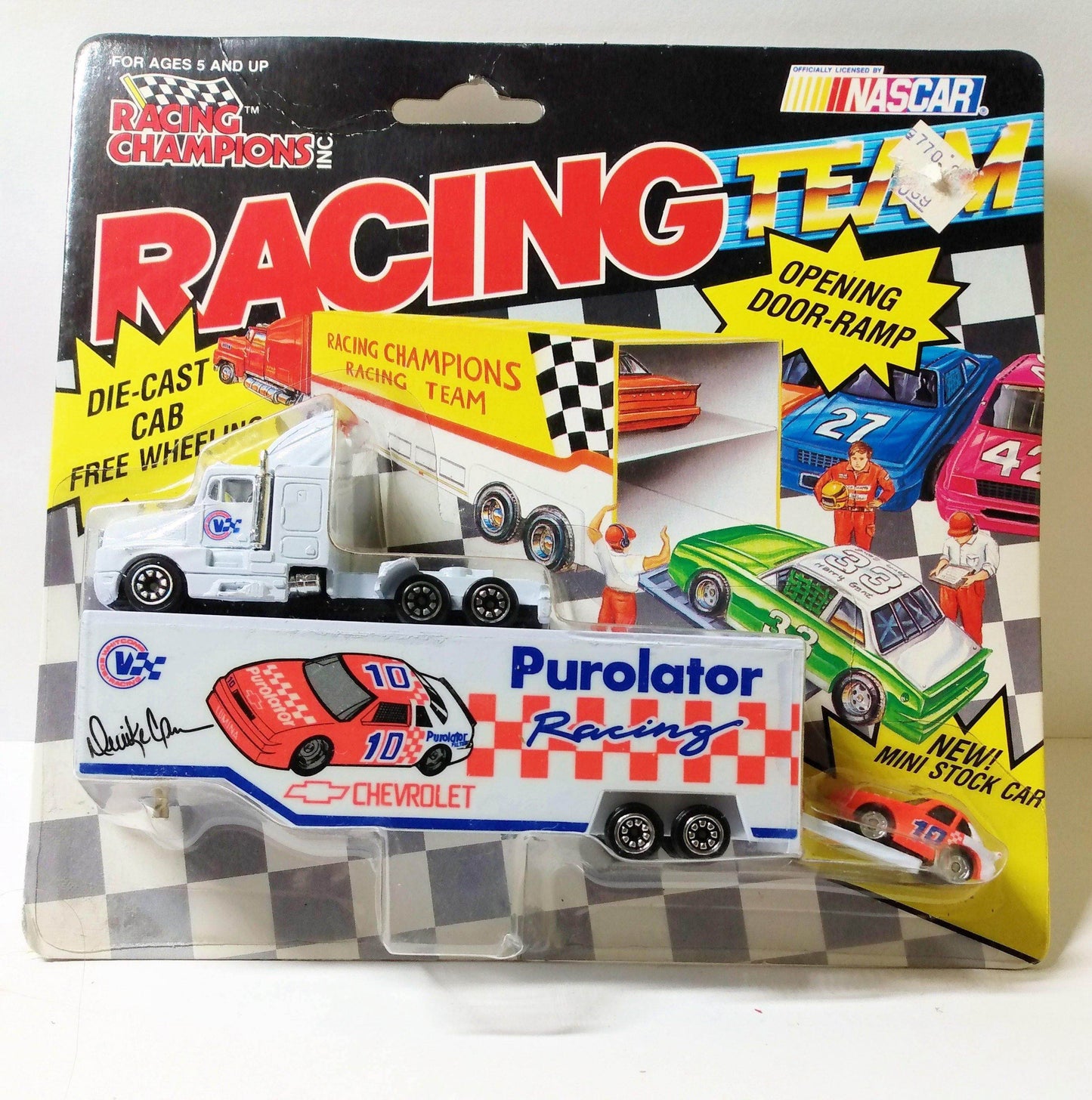 Racing Champions Micro Team Transporter 1992 Derrike Cope Purolator - TulipStuff