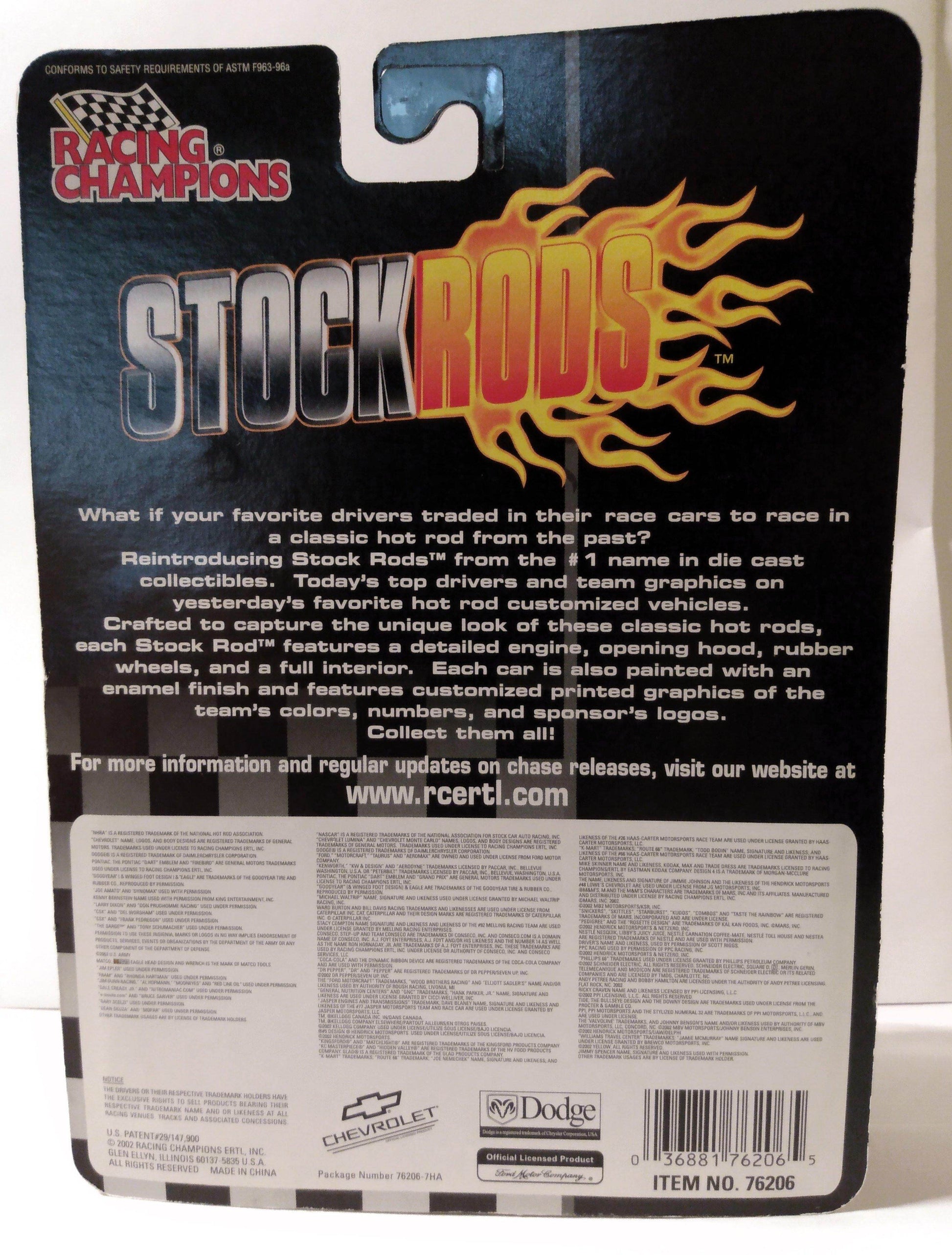 Racing Champions 2002 Stock Rods Schrader M&M's '37 Rapide Coupe - TulipStuff