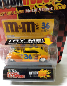 Racing Champions 2002 Stock Rods Schrader M&M's '37 Rapide Coupe - TulipStuff