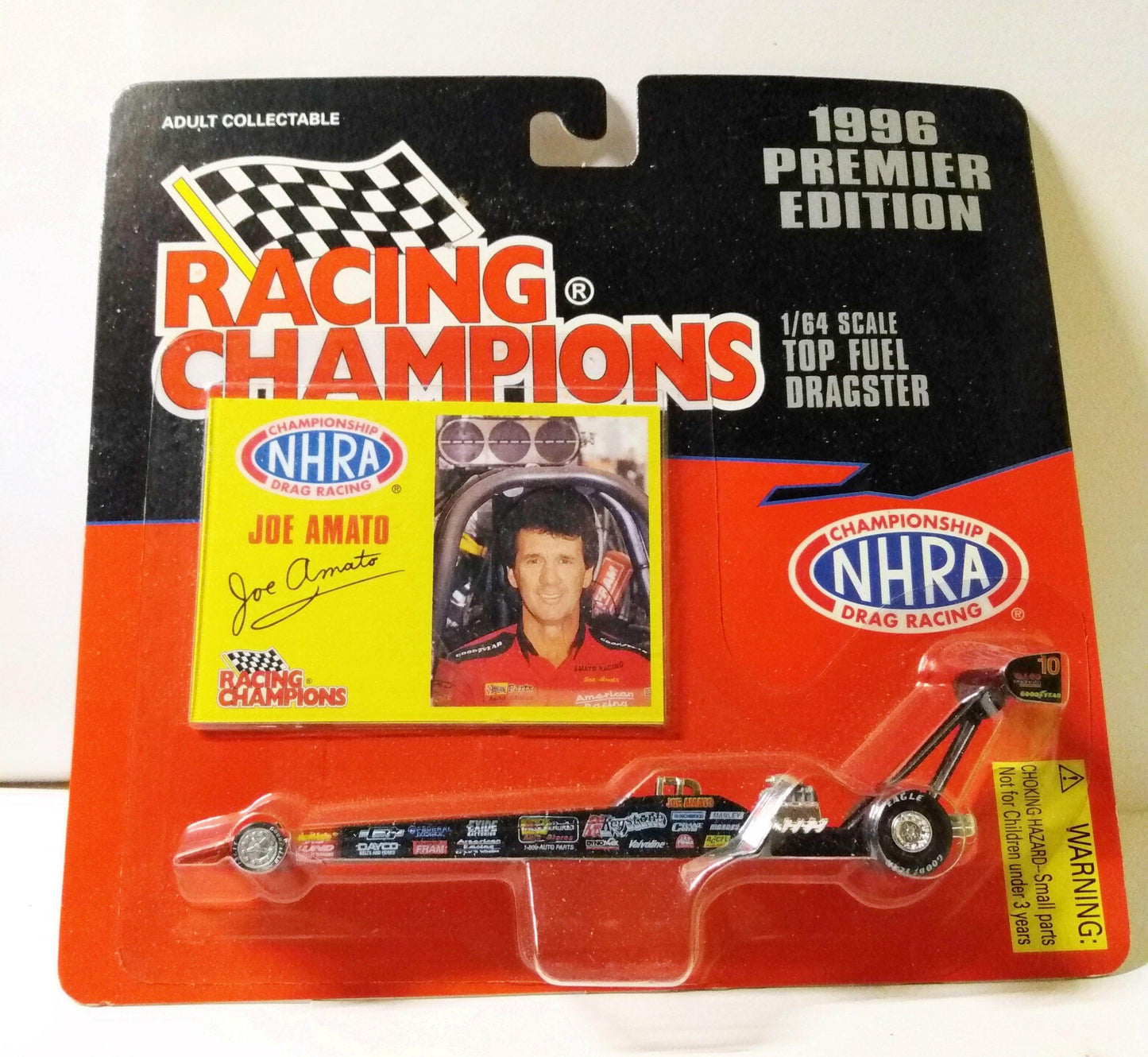Racing Champions 1996 Premier Edition Joe Amato Top Fuel Dragster - TulipStuff