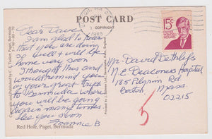 Red Hole Paget Bermuda Ethel Tucker Art Postcard - TulipStuff